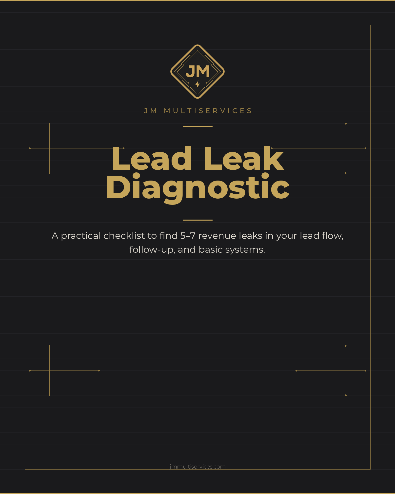 Lead Leak Diagnostic — free revenue leak checklist